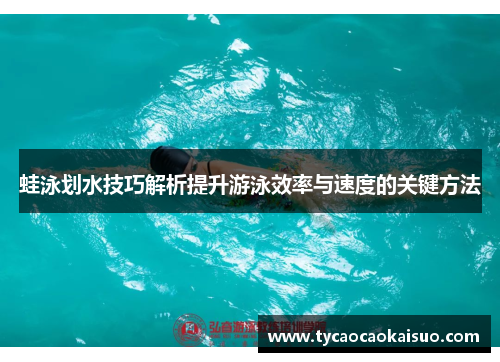 蛙泳划水技巧解析提升游泳效率与速度的关键方法